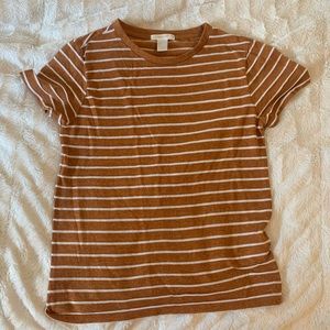 Burnt Orange Striped Tee